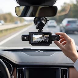 4-kanaals Dashcam - Auto Camera Recorder - Verkeersveiligheid Verbeteren - 360 Graden Dekking - 3 Inch Display - Zwart — thumbnail 3