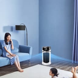 Draagbare Airco - Torenventilator - Mobiele Aircooler - Ventilator Staand - Tower Fan - met Nevelkoeling & Timer - 6 Snelheden - 300 ml - USB - Persoonlijke Koeler - Voor Slaapkamer & Woonkamer & Kantoor — thumbnail 3