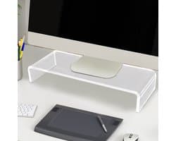 Monitorstandaard Van Transparant Acrylglas Met Keyboardopslag - Ergonomische Verhoger Voor Bureau En Thuiswerkplek - 53x19x9 Cm