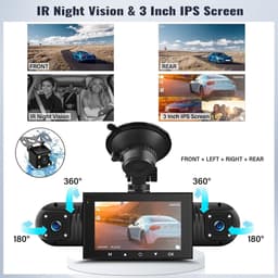 Dashcam Auto - Rijcamera Recorder - Veilige Ritten - 1080p HD Opname - 3 Inch Scherm - Zwart — thumbnail 3