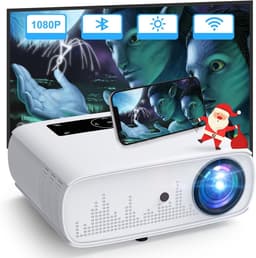 Beamer, Full HD 1080p, 15000 Lux, 5G WiFi Bluetooth, 4K ondersteund, thuisbioscoop, video, compatibel met thuis/outdoor, tv-stick, HDMI, USB, X-box, iOS/Android — thumbnail 2