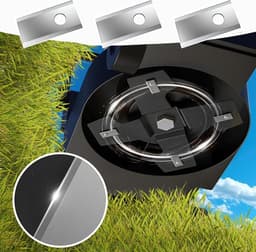 Grasmaaier vervangset 9-delig - roestvrijstalen snijranden - eenvoudig te installeren - ideaal voor gazononderhoud - ShopVlot — thumbnail 3