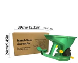 Strooiwagen Gazon - Handstrooier Meststof - Gazon Verzorgen - Gelijkmatige Verdeling - 1.5 Liter - Grijs — thumbnail 3