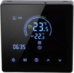 Digitale Thermostaat - Slimme Regelaar - Vloerverwarming Instellen - Wifi Bediening - 41x86mm - Zwart — thumbnail 4