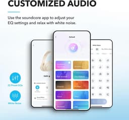 soundcore by Anker Q20i Bluetooth-hoofdtelefoon met actieve ruisonderdrukking en hybride hoofdtelefoon - Draadloos - 40 uur ANC - Hi-Res audio - Krachtige bas - Gepersonaliseerd met app - Transparantiemodus — thumbnail 4