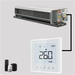 Slimme Thermostaat - Wifi Thermostaat - Klimaat Regelen - 4-Leiding Systeem - 2.8 Inch Scherm - Wit — thumbnail 1