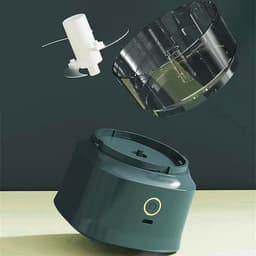 Keukenmachine Knoflook Chopper - Elektrische Hakmolen - Voedsel Bereiden - Snel en Veilig - 350ml Capaciteit - Wit — thumbnail 4