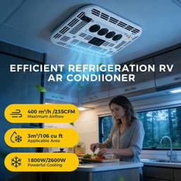 NordHaus 12V/24V Dakairco - Airco Camper - RV Airconditioner - Snelle Koeling in 3 Minuten - 1800W DC Inverter — thumbnail 4