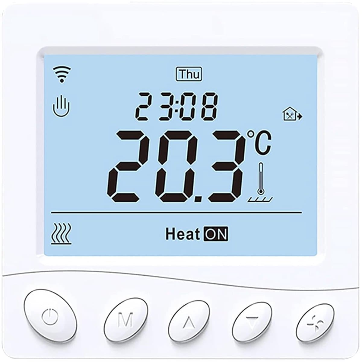 Slimme Thermostaat - Verwarming Regelaar - Energiebesparing - Wekelijks Programmeerbaar - Type 2 - Wit — afbeelding 1