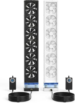 Verticale Raamventilator - Schuifraam Ventilator - Frisse Lucht - Gereedschapsloze Installatie - 47-153 cm - Wit — thumbnail 1