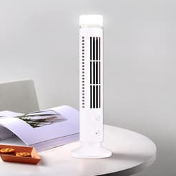 Torenventilator - Staande ventilator - Persoonlijke koeling - Bladloos ontwerp - 33 cm hoog - Wit — thumbnail 2