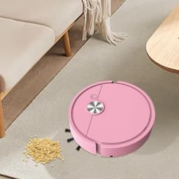 Bureau Stofzuiger Robot - Kruimelrobot Mini - Bureau Schoonmaken - Slimme Navigatie - 27.5 x 26.4 x 7.4 cm - Roze — thumbnail 2