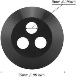 Dailygoods- Doorvoertule 3-gaats - Brandstoftank Doorvoer - Vervangingen Grasmaaier - Rubber - Gatdiameter 5 mm - Compatibel met Echo Modellen — thumbnail 4