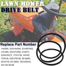 Dailygoods- Grasmaaier Aandrijfriem Vervanging 1/2" x 88" - Compatibel met Husqvarna - Voor AYP/Rijmaaier - Onderdeelnummer 144200 - Geschikt voor 42" Maaidek - Schokbestendig en duurzaam — thumbnail 5