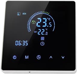 Slimme Thermostaat - Programmeerbare Thermostaat - Energiebeheer - Groot Touchscreen - 1 Eenheid - Zwart — thumbnail 5