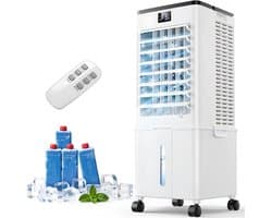DnA® Airco Zonder Afvoerslang - Mobile Aircooler - Aircooler - 10L Water Tank - Wit - 22cm x 23cm x 57cm — afbeelding 1