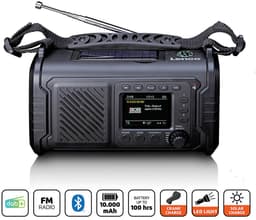 Lenco Noodradio - Noodradio Solar Opwindbaar - met DAB+/FM - 10.000 mAh Batterij - Zwart — thumbnail 3