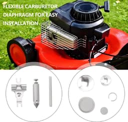 SnelShoppen - 1 Set Grasmaaier Carburateur Rebuild Kit Geschikt voor Walbro K10-WB WB-2 WB-3 WB-5 WB-26 Geschikt voor Paramotor en Husqvarna — thumbnail 2