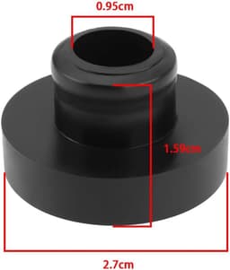 SnelShoppen - 10 Stuks Brandstoftank Bus Nitril Rubber Vervangingsonderdelen 1cm ID 2.8cm OD voor Grasmaaier Tuintractor Generator Brandstoftank — thumbnail 3