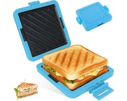SnelShoppen - Magnetron Toastie Maker voor Croque-Monsieur, Siliconen Sandwichmaker, Vaatwasserbestendig, Draadloze Magnetron, Ideaal voor Kantoor, Ee