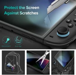 2X Screen protector - Screenprotector Geschikt voor Nintendo Switch 2 - 9H Tempered Glass - Beschermglas - Glasplaatje - Dock Friendly - Met Installatiekit — thumbnail 4