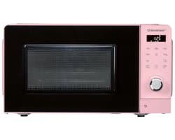 Silvercrest Magnetron - Roze - Vermogen: 700 W - Standen: 5 - 20L - Draaiplateau: Ø25,5 cm - Voor verwarmen, koken en ontdooien - In een trendy retro design - Intuïtieve bediening met draaiknoppen