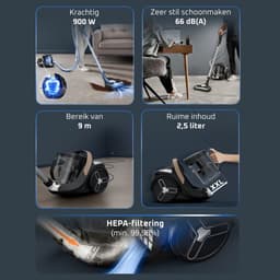 Rowenta Silence Force 8 Cyclonic RO7C44 - Stofzuiger zonder zak - 900W - HEPA-filter — thumbnail 3