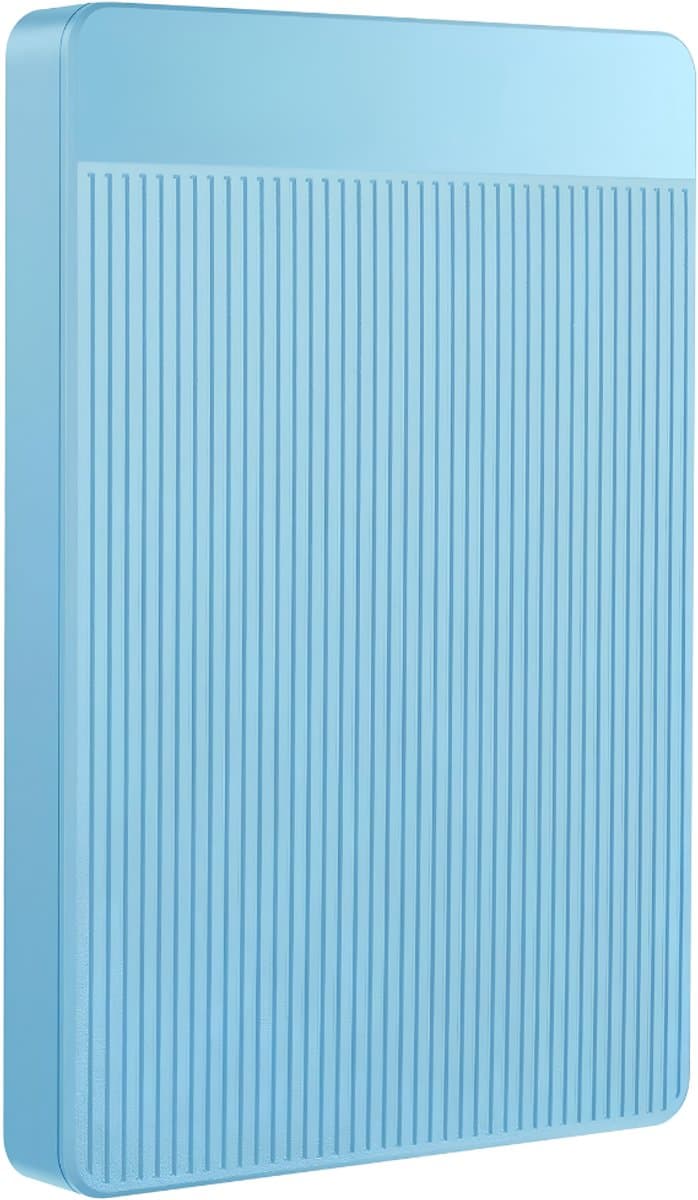 Ploutos® Harde Schijf - Draagbare Harde Schijf voor PC, Laptop & Console - Ultradunne Draagbare Harde Schijf - Lichtblauw - 30cm x 21cm x 4cm — afbeelding 1