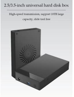 casalora - Externe Hdd Zaak - Externe harde schijf behuizing – 2.5" en 3.5" USB 3.0 naar SATA – Toolvrije externe behuizing – Compacte en lichte harde schijf adapter - Zwart — thumbnail 5