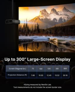 Beamer 1080p smart projector met Google TV autofocus HDR WiFi Bluetooth 800 ANSI lumen thuisbioscoop ondersteuning — thumbnail 4