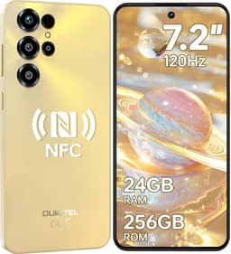 OUKITEL C68 Smartphone 4G-7.2 inch HD-120HZ-24GB RAM-256GB ROM-64MP camera-Android 15-NFC — thumbnail 1