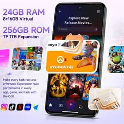 OUKITEL C68 Smartphone 4G-7.2 inch HD-120HZ-24GB RAM-256GB ROM-64MP camera-Android 15-NFC — thumbnail 5