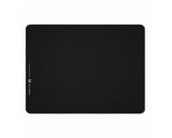 Milora Glazen Gaming Muismat – 45 x 40 cm – Anti-Slip – Smooth Surface – Zwart