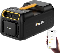 Mobiele airco 3500 BTU draagbare camping airconditioner met app bediening 5-in-1 klimaatapparaat voor tent camper en busje — thumbnail 1