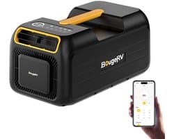 Mobiele airco 3500 BTU draagbare camping airconditioner met app bediening 5-in-1 klimaatapparaat voor tent camper en busje