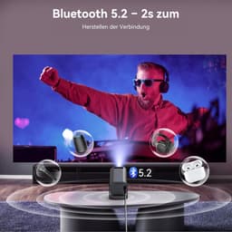 Mini Beamer - Draagbaar - 4K Ondersteuning - Android TV 11.0 - Voor Filmavonden — thumbnail 3