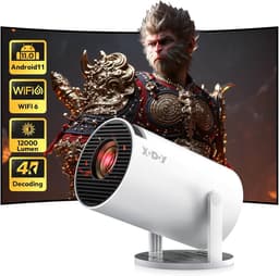 Mini Beamer - Wit - Native 720P HD - Ondersteunt 4K/1080P - Voor Thuisbioscoop — thumbnail 1