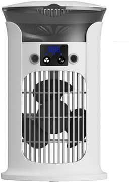 Mobiele Airco - 3-in-1 - 800ml - Kleine Airconditioning zonder Afvoer Slang - Draagbare Ventilator - 20 dB - 3 Functies & Snelheden - Luchtbevochtiger - Slaapkamer Kantoor Woonkamer - Wit — thumbnail 1