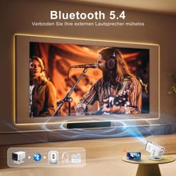 SnelShoppen - Mini Beamer 4K Projector, Draagbare WiFi 6 en Bluetooth 5.4 Video Projector, Home Cinema met Automatische Correctie en Handmatige Focus, — thumbnail 5