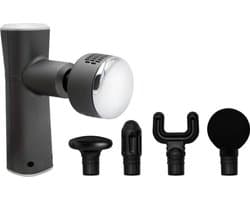 SnelShoppen - Massagepistool met Warmte en Koude Therapie, 6 Niveaus, 5 Massagekoppen, 2000 mAh Accu, Spierherstel, Ontspanning, Ideaal voor Thuis en