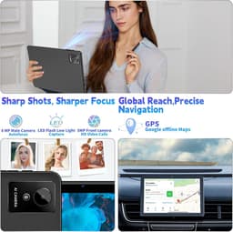 SnelShoppen - 10 inch Android 15 Tablet met 18GB RAM, 128GB ROM, 1TB Uitbreidbaar, Octa-Core, Dual Camera, 6000mAh, 2.4G+5G WiFi, GPS, Widevine L1 — thumbnail 5