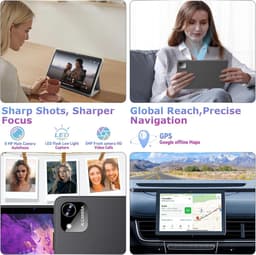 SnelShoppen - 10 Inch Android 15 Tablet met 18GB RAM, 128GB ROM, Octa-Core, WiFi 5, 6000mAh, Dual Camera, Geheugen uitbreidbaar tot 1TB, Perfect voor — thumbnail 5