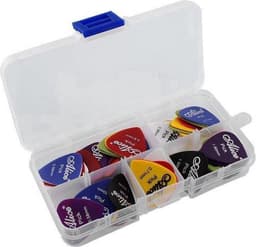 60x Plectrums - Gitaar plectrum set - Guitar picks - Plectra - Gitaar accessoires - Plektrums - Picks voor gitaar - 6 diktes - Kleurenmix - Muziek accessoires - Gitaarspelen - Gitarist - Jonyx — thumbnail 3