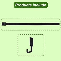Boomstandaard Riemhanger, Premium Outdoor Boomstandaard Riemhanger met 6 Haken Praktische Outdoor Accessoires voor Jagen Kamperen Wandelen (Zwart) — thumbnail 2