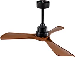 MODENUIT Plafondventilator – Met Verlichting en Afstandsbediening – 42 Inch – ABS – Zwart Walnoot — thumbnail 3
