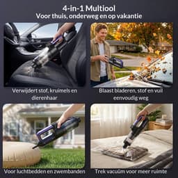 Nexeli NX-AP-30 Auto Stofzuiger – Draadloze Kruimeldief – Handstofzuiger – Blaasfunctie – USB-C Oplaadbaar — thumbnail 5