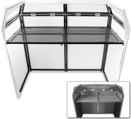 Vonyx DB3 DJ Booth Met zwarte/witte lycra doeken — thumbnail 1