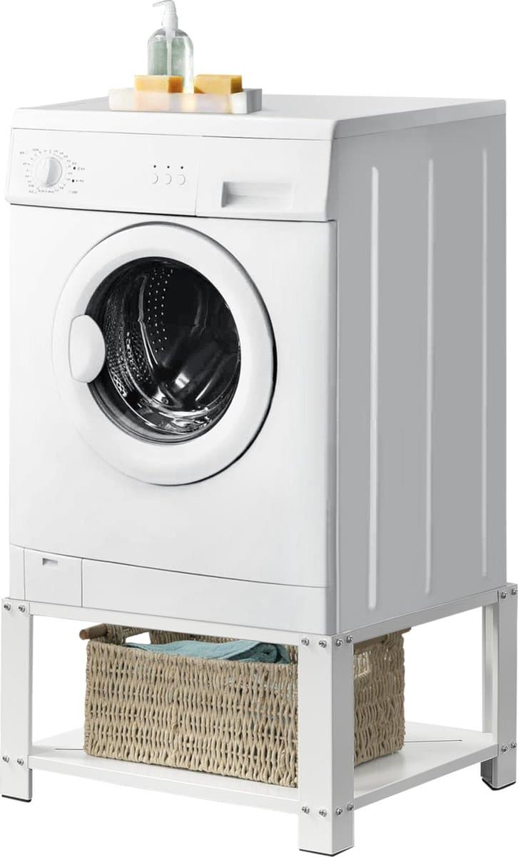 Wasmachine sokkel verhoger met legplank 63x54x31 tot 150 kg — afbeelding 1