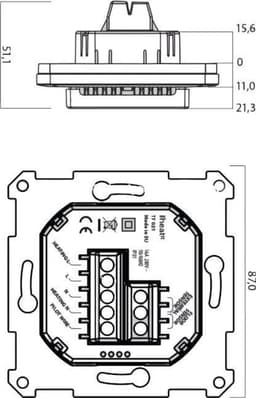 Heat It Wandthermostaat Wit Z-Wave Plus — thumbnail 3