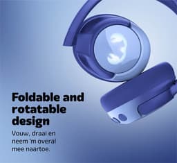 Fresh 'n Rebel Clam Junior - Koptelefoon kind - Kinder koptelefoon met Noise Cancelling - Draadloos (Bluetooth) & Bedraad – Inclusief Aux kabel (1m) - Starry Sky — thumbnail 8